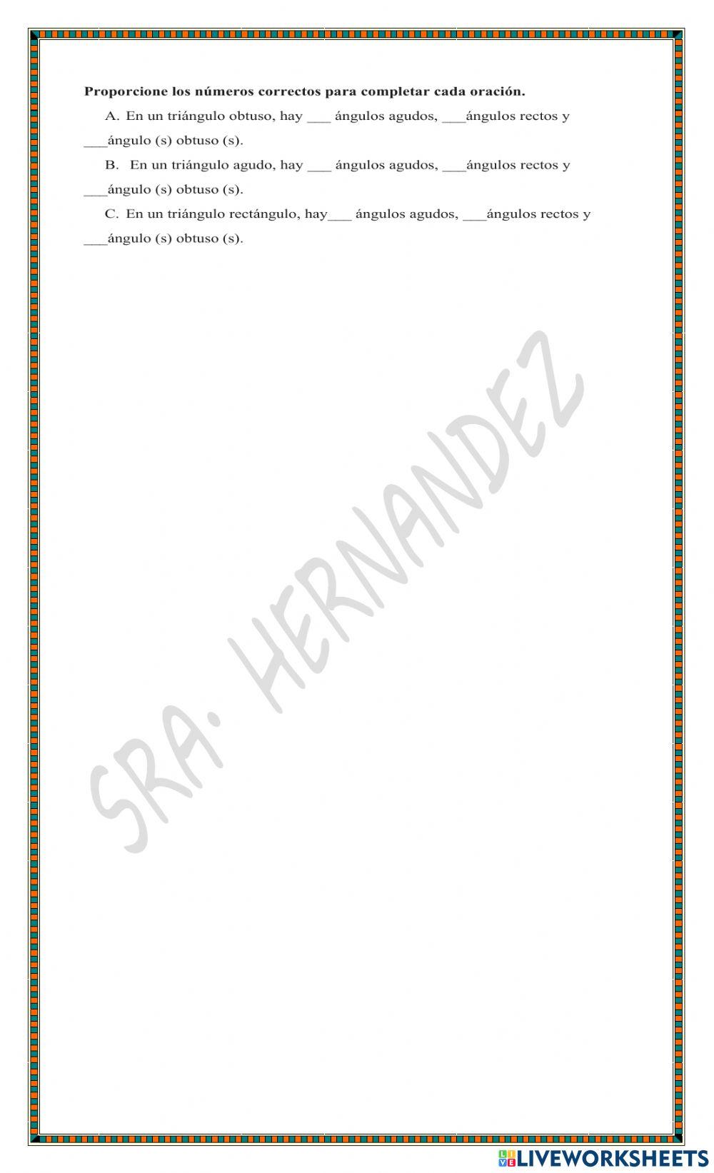 Clasificacioon de triangulos 1