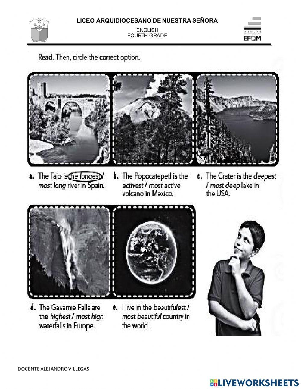 Superlatives and landforms