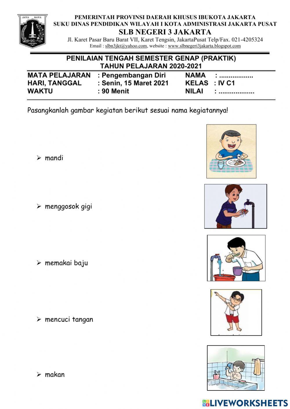 Pts genap pengembangan diri (praktik)