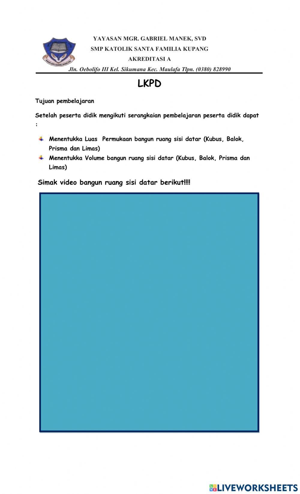 Bangun Ruang Sisi Datar