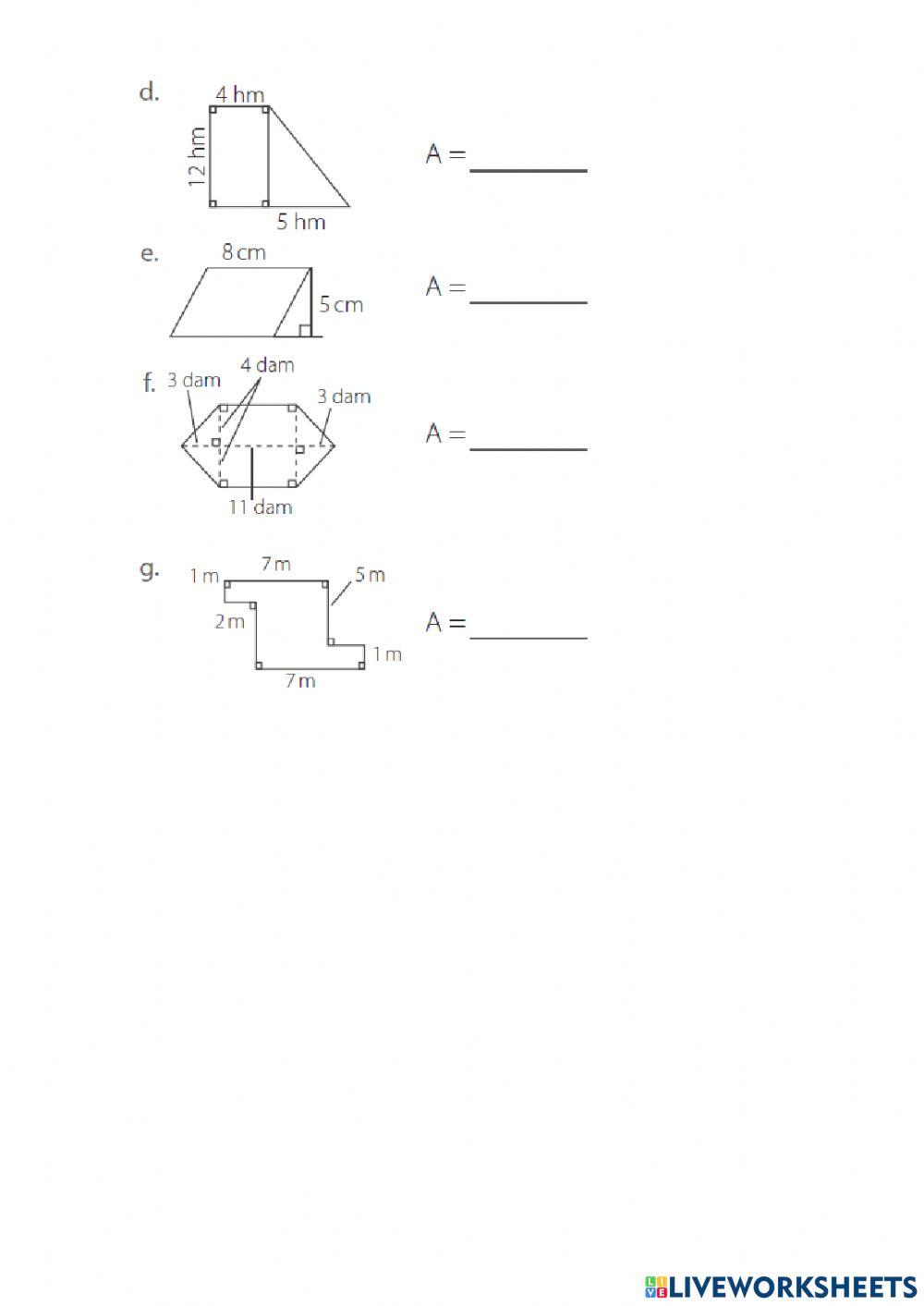 Área de polígonos irregulares