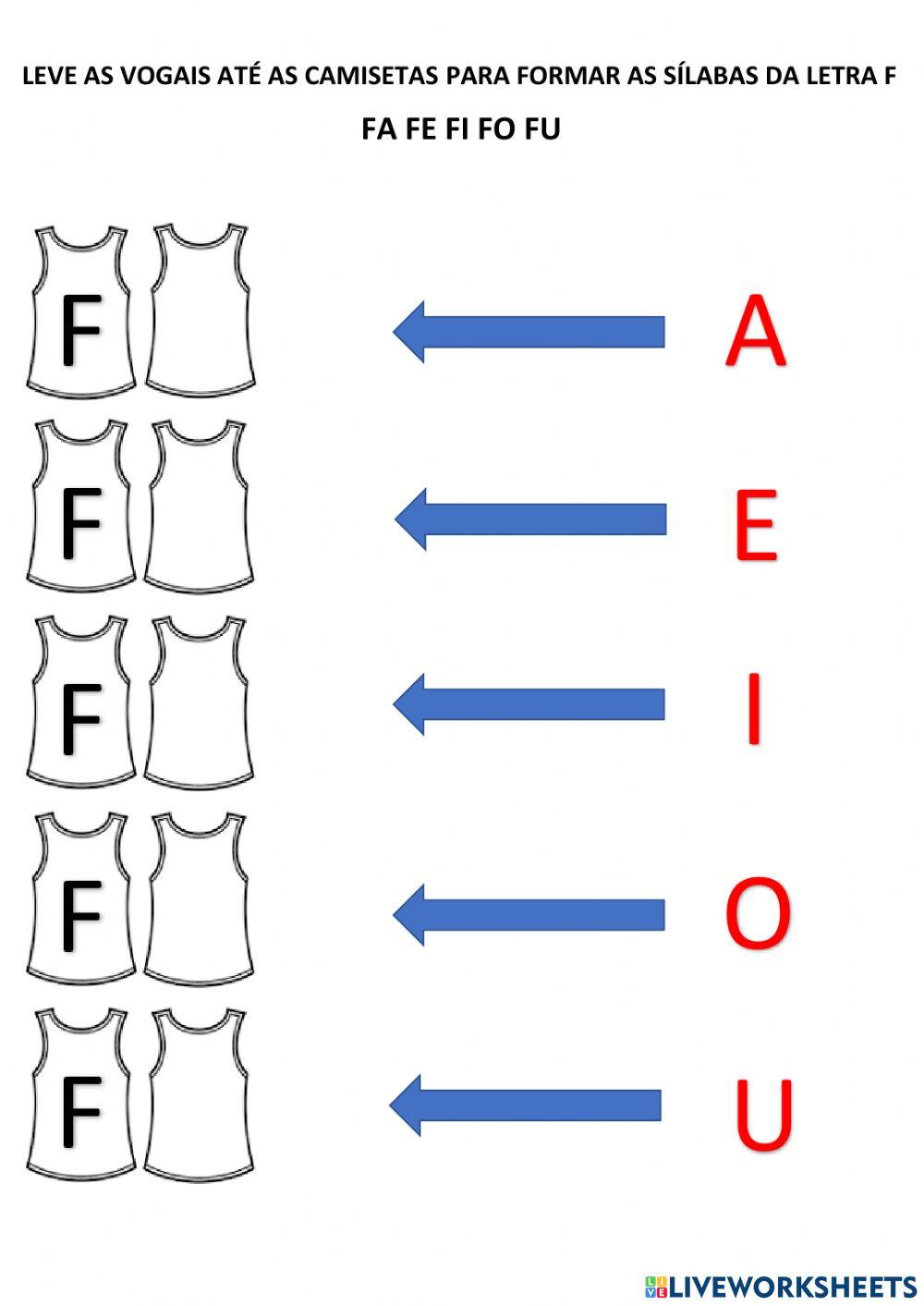 Apresentação letra f