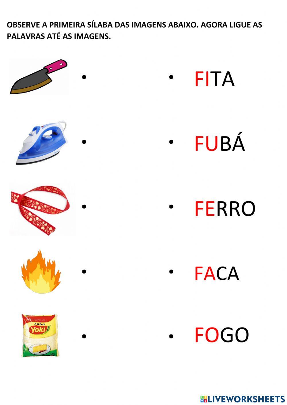 Apresentação letra f