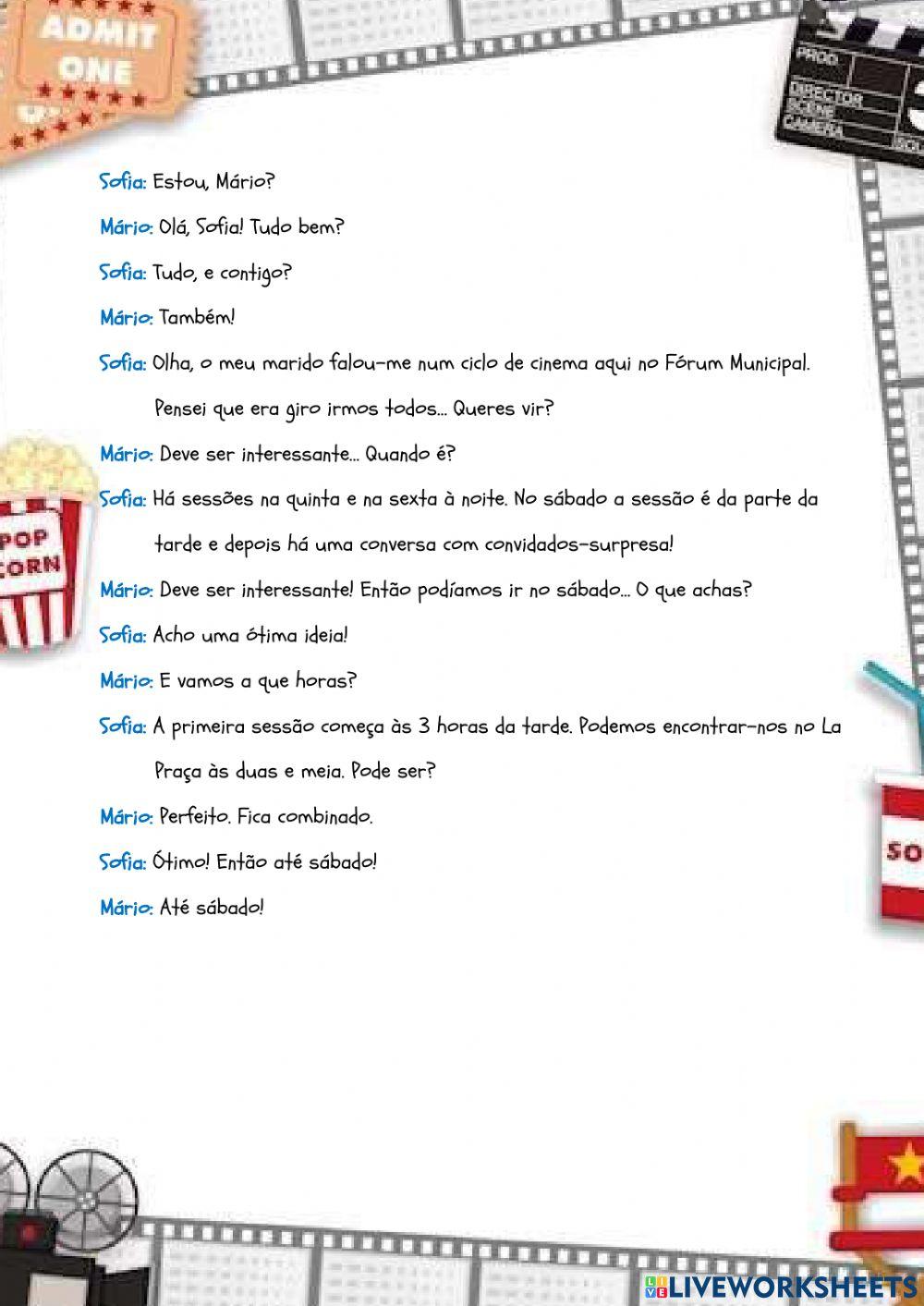 Convite para o cinema