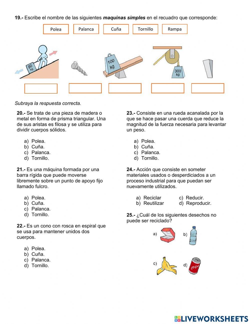 Evaluación segundo trimestre 6° ciencias naturales