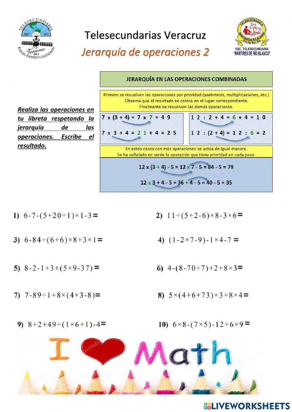 Jerarquía de operaciones 2.2