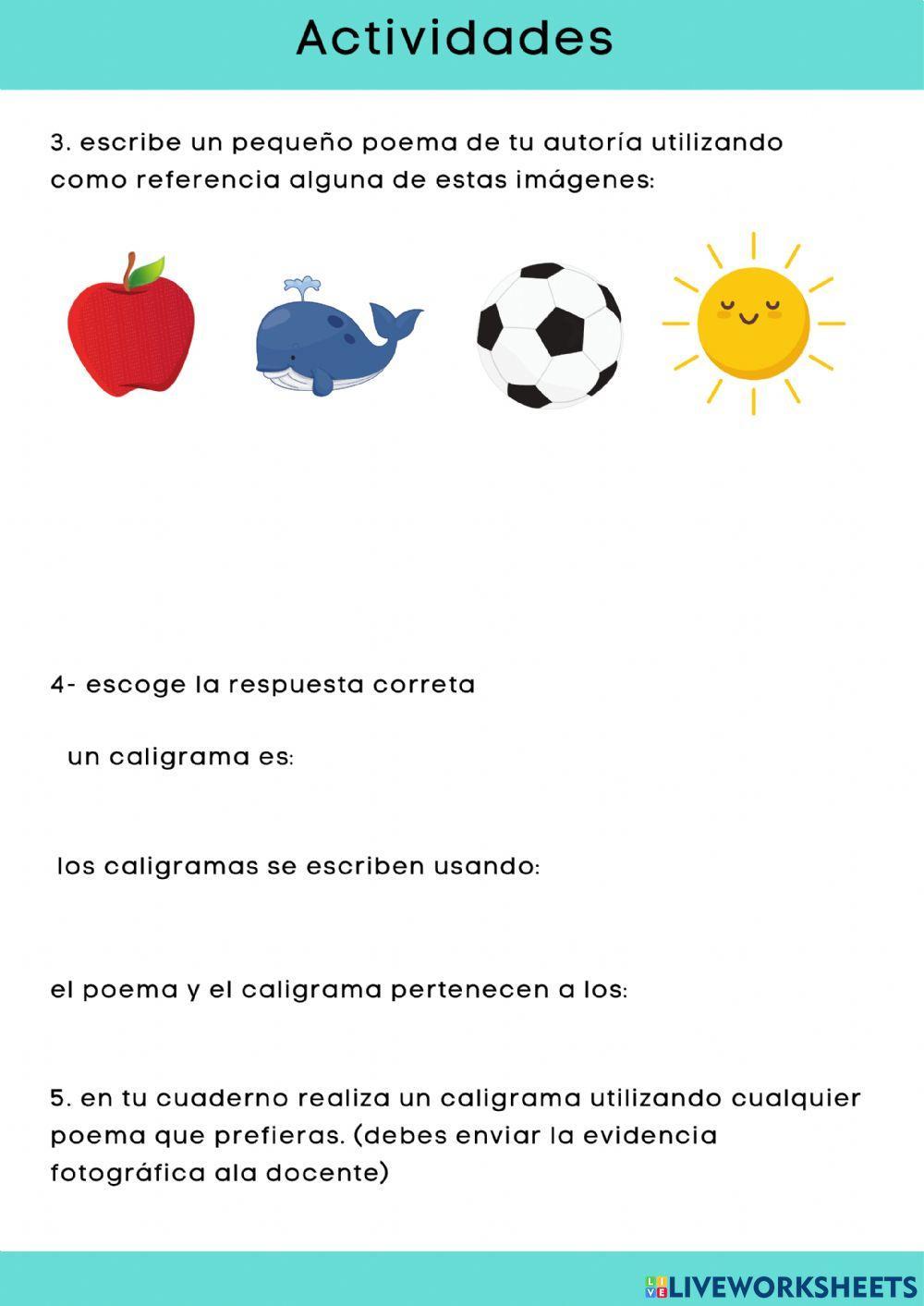 El poema y el caligrama