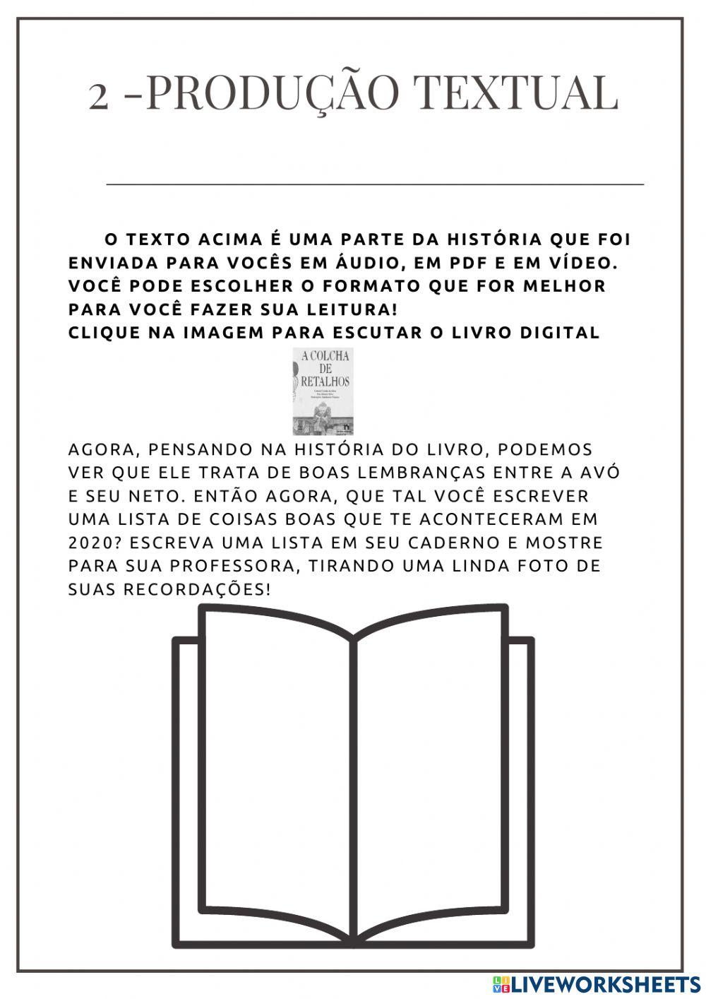 Projeto do Livro Colcha de Retalhos