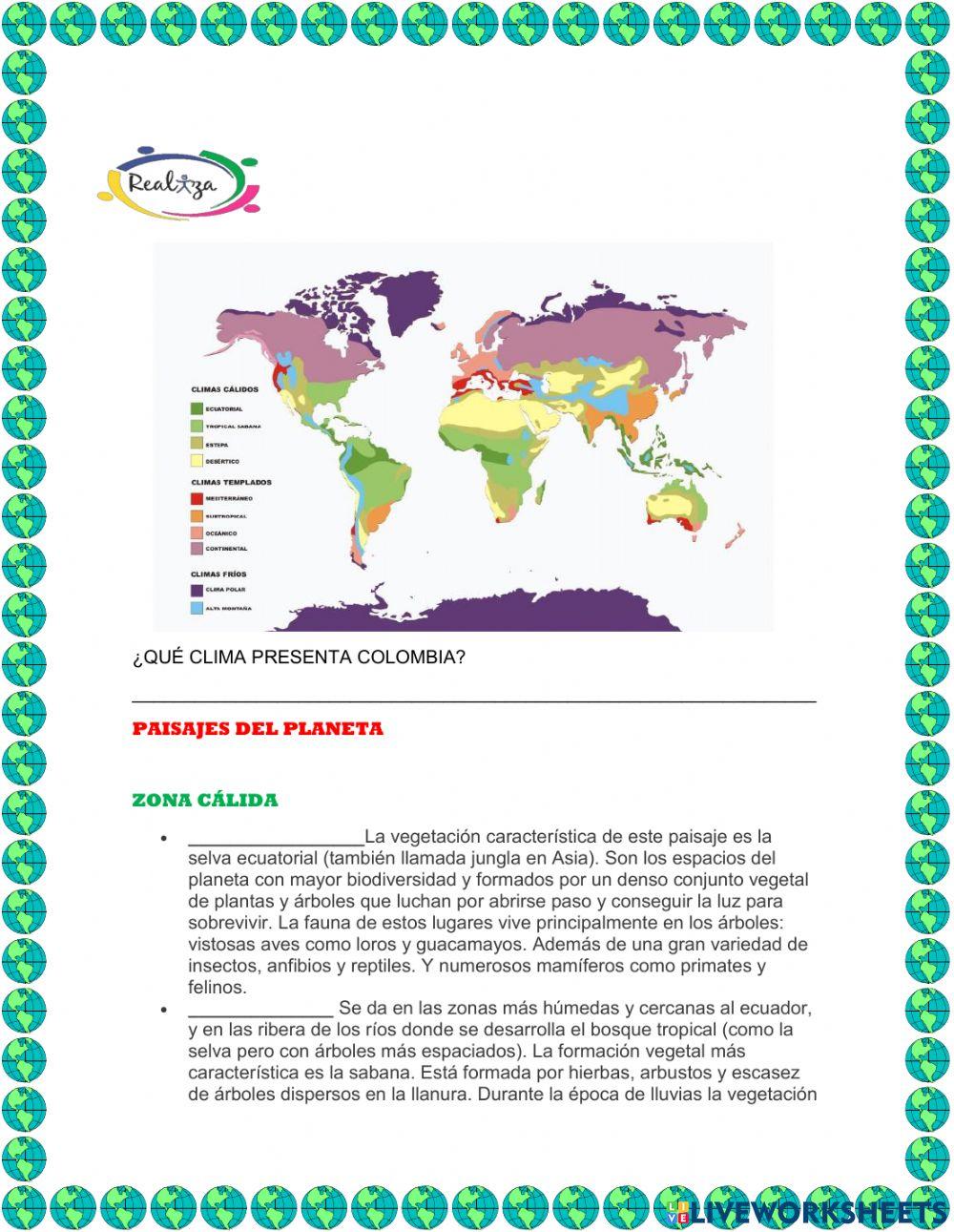 Paisajes de la tierra