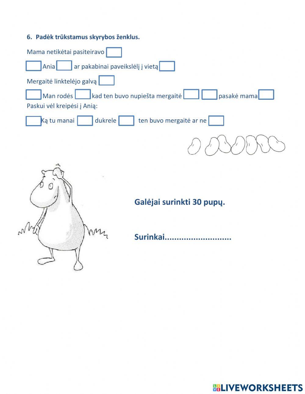 Lietuvių kalbos testas Nr.7