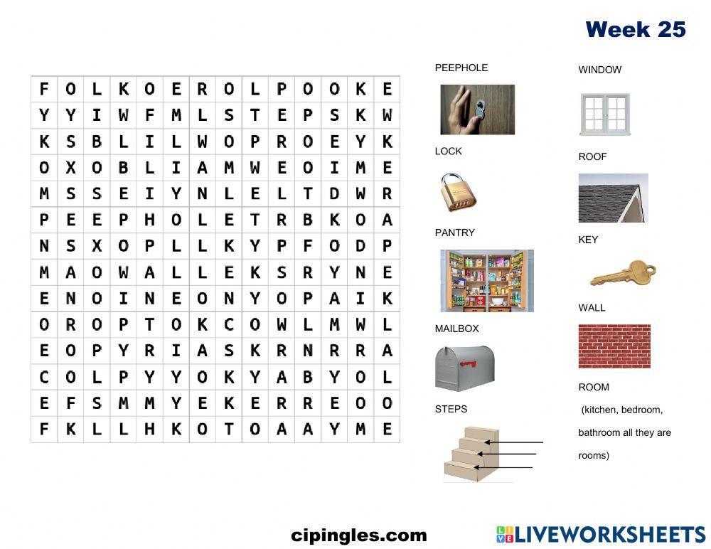 Verbs and The House 2 Week 25