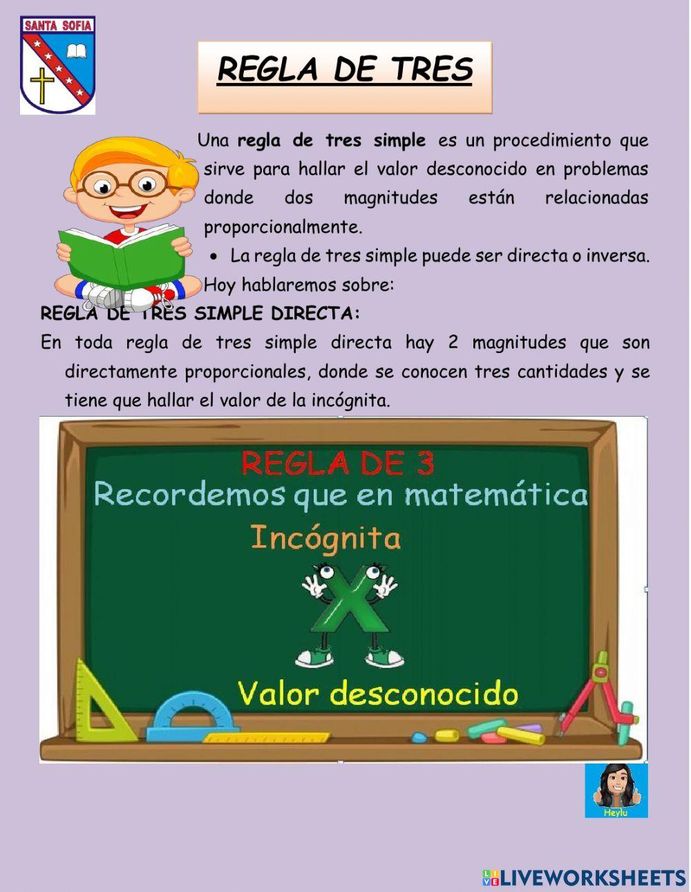 Regla del tres simple