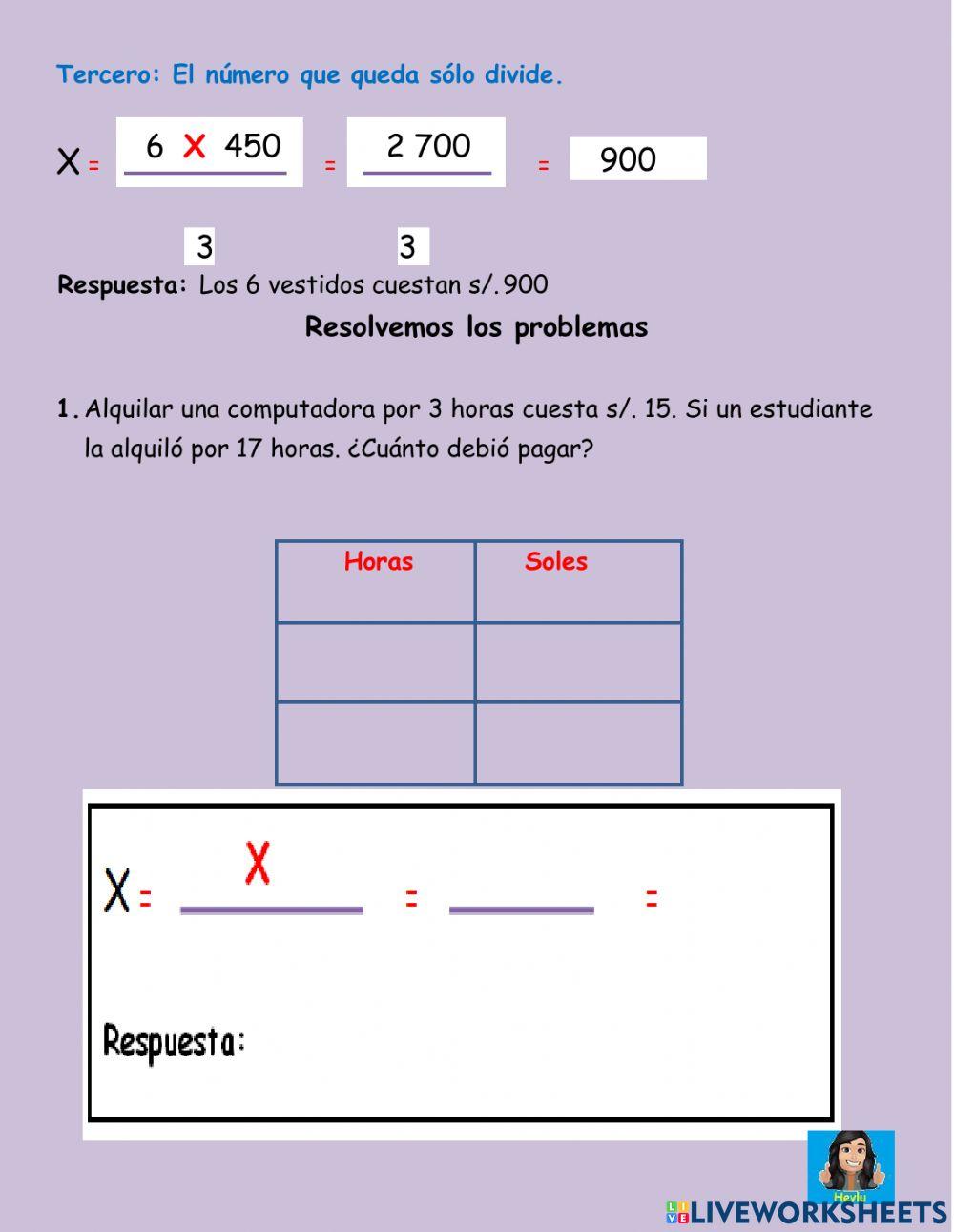 Regla del tres simple