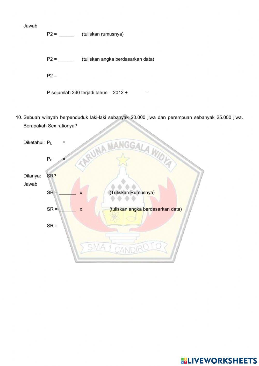 Kualitas dan Kuantitas Kependudukan