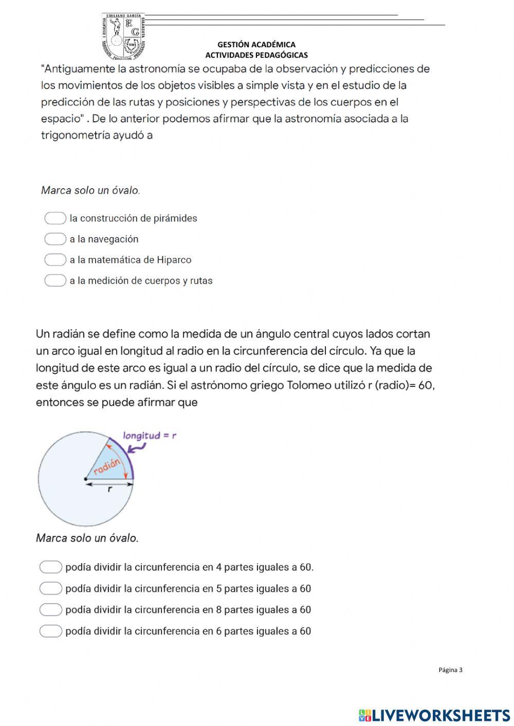 Historia de la trigonometría
