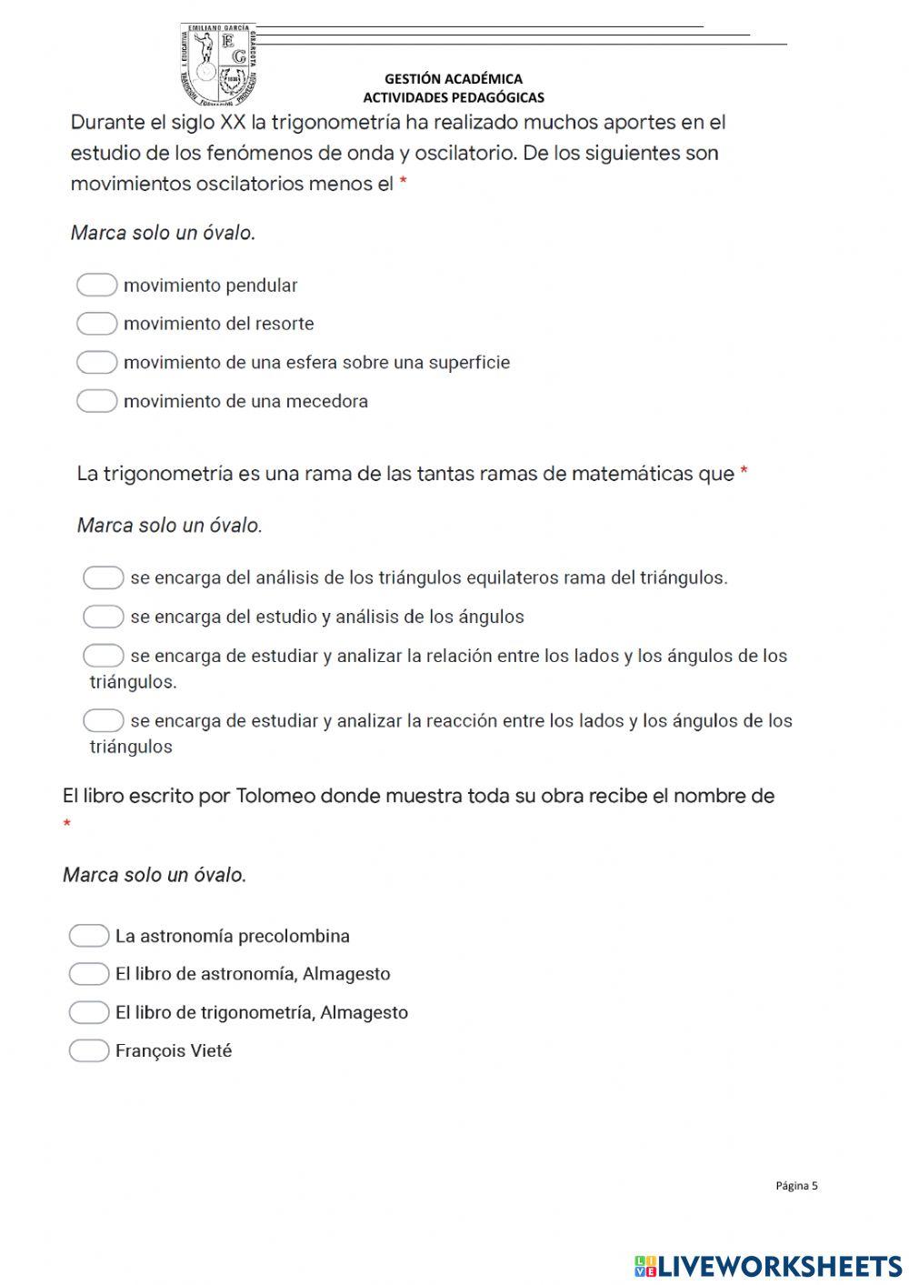 Historia de la trigonometría