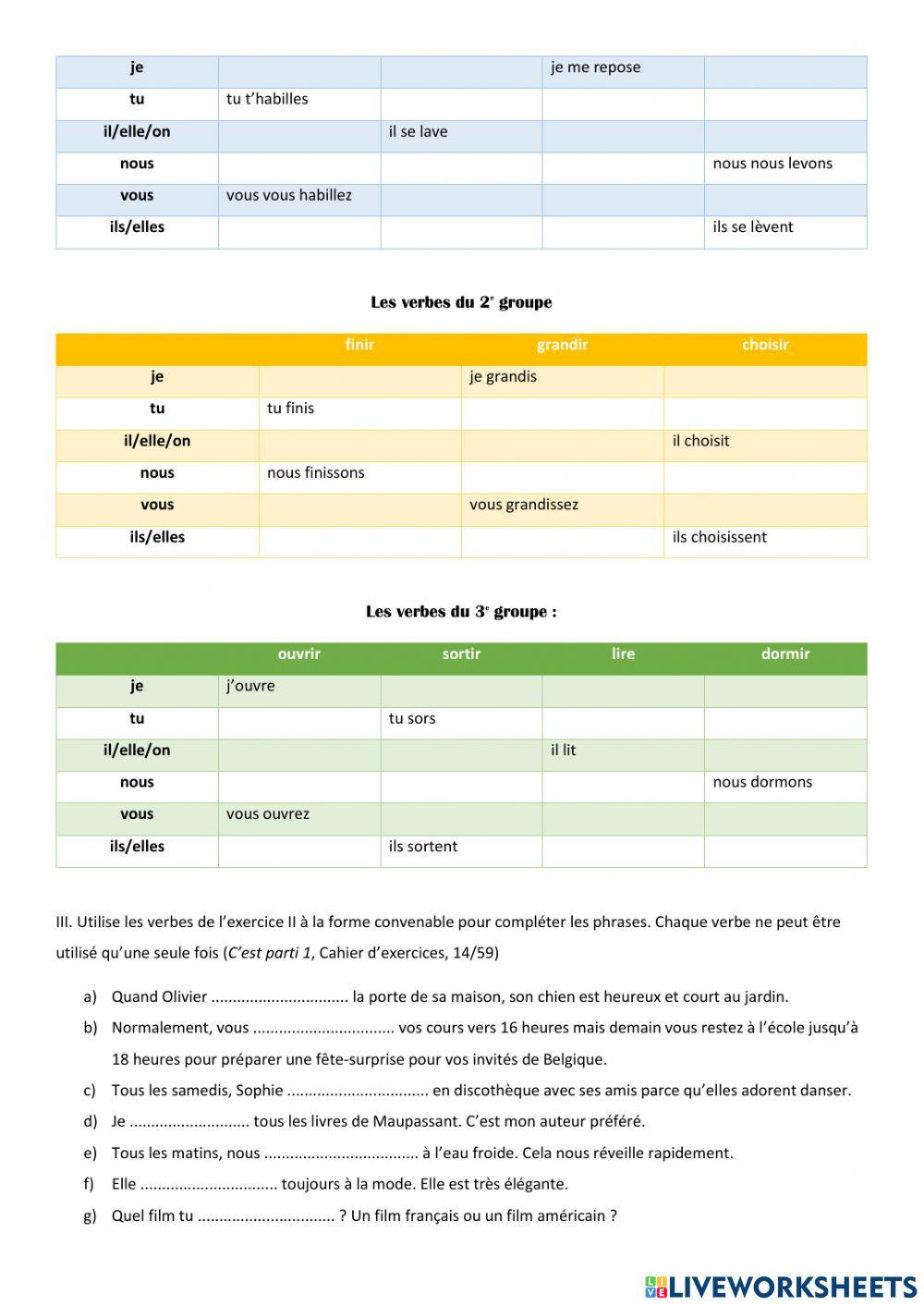 La routine quotidienne