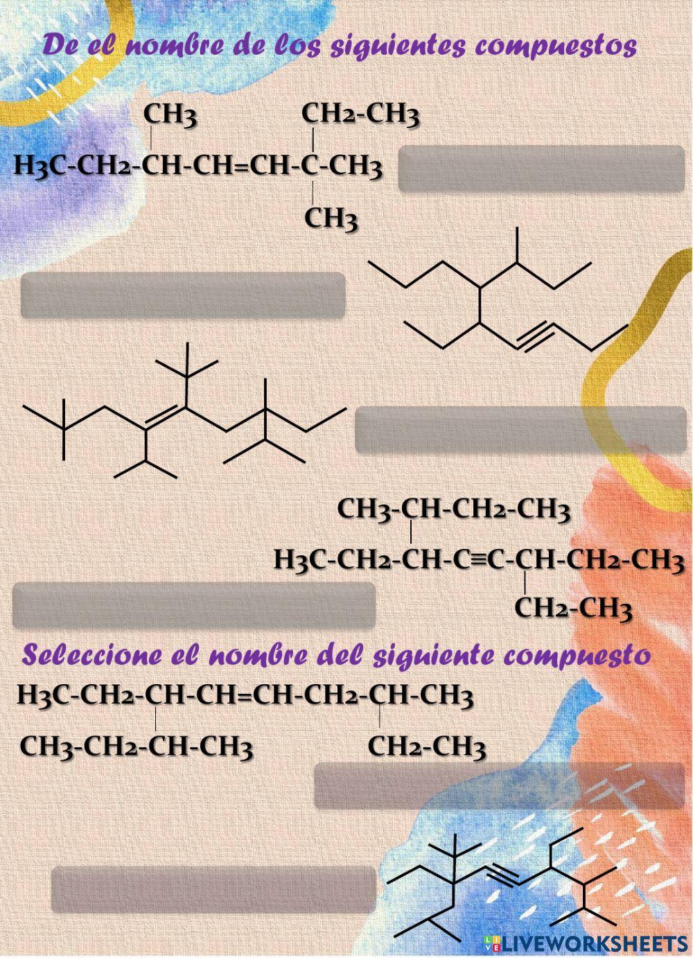 Nomenclatura de Insaturados