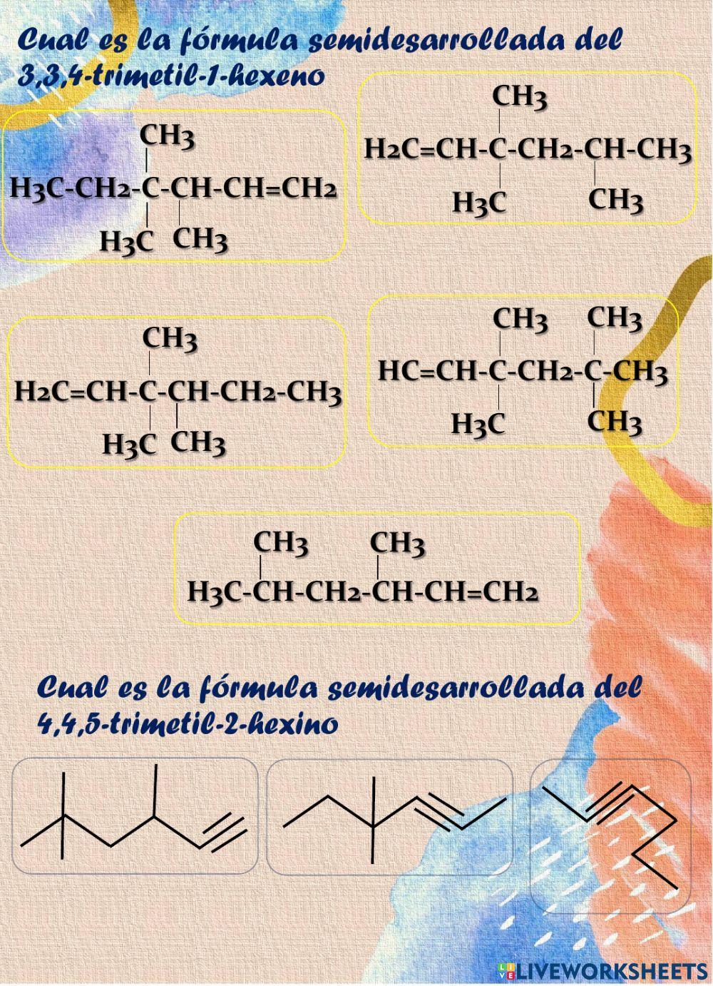 Nomenclatura de Insaturados