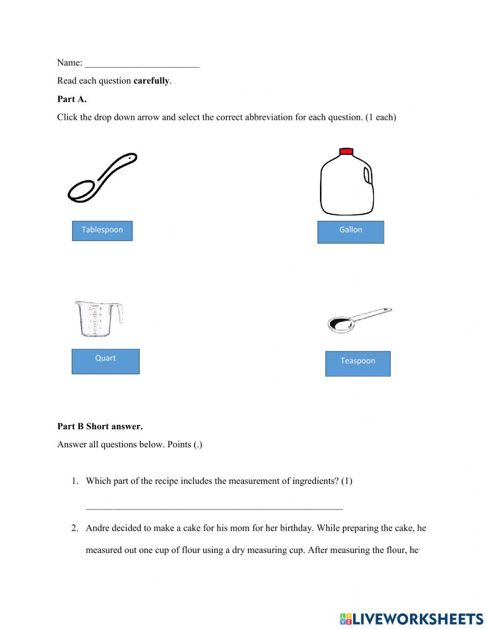 Measurement activity