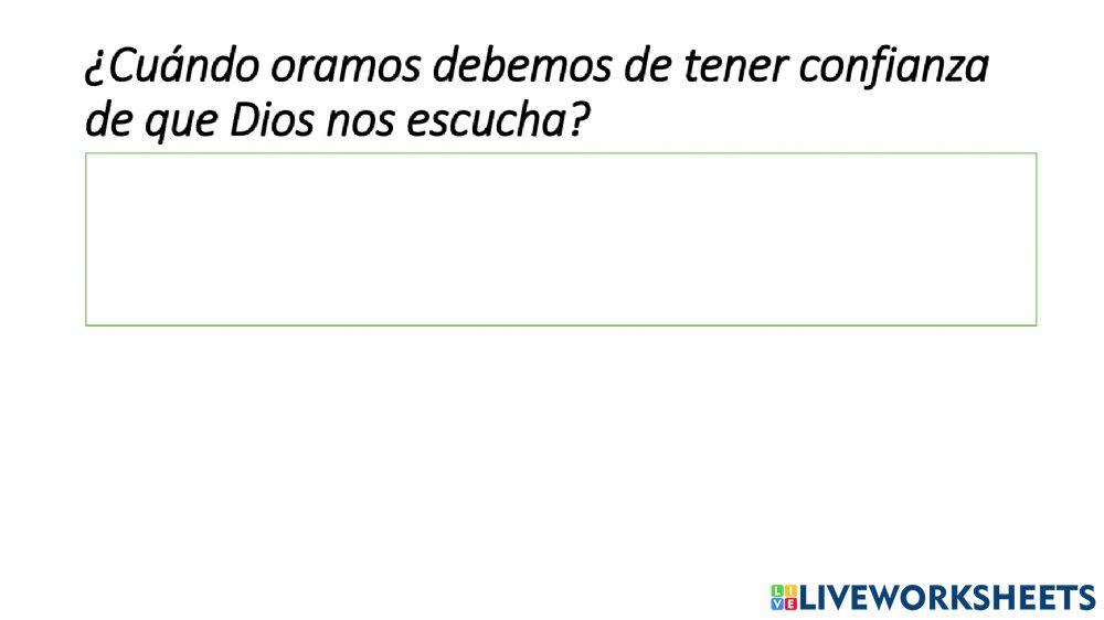 La confianza en Dios