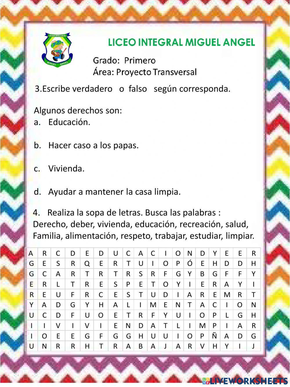 CIENCIAS SOCIALES DERECHOS Y DEBERES