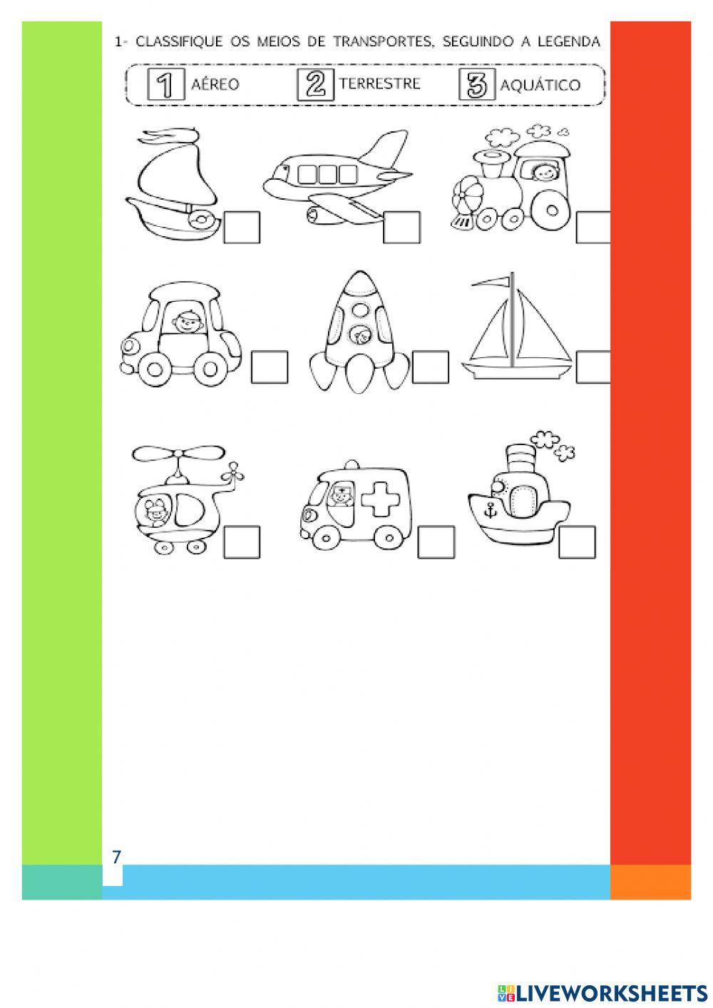 Meios de transportes