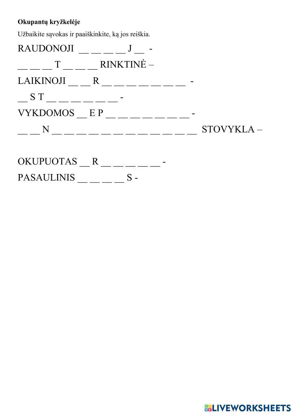 Okupantų kryžkelėje