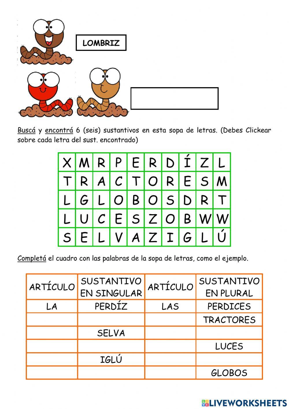 Número del sustantivo