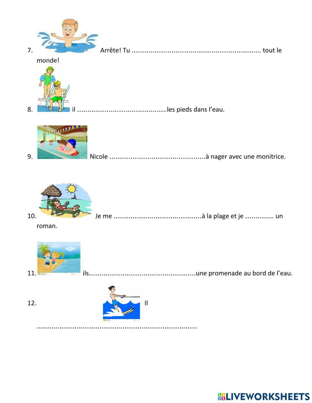 A la plage on fait ...