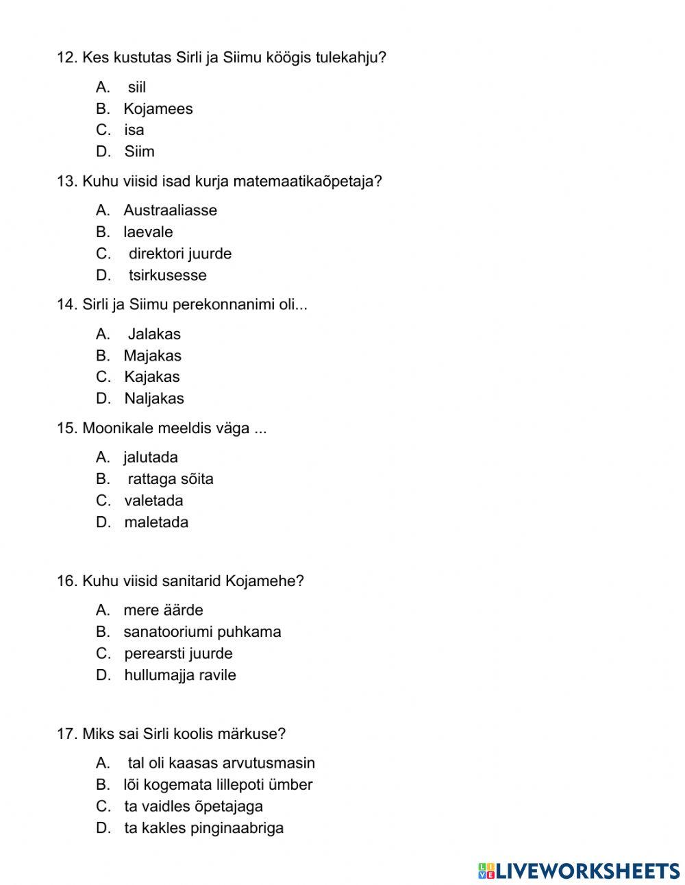 Sirli, Siim ja saladused