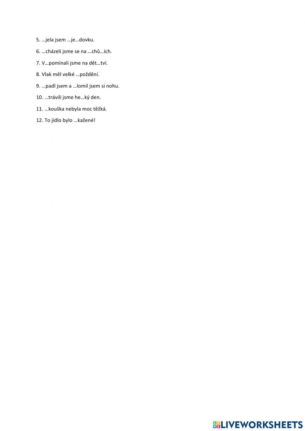 Pravopis je-ě, ú-ů, s-z