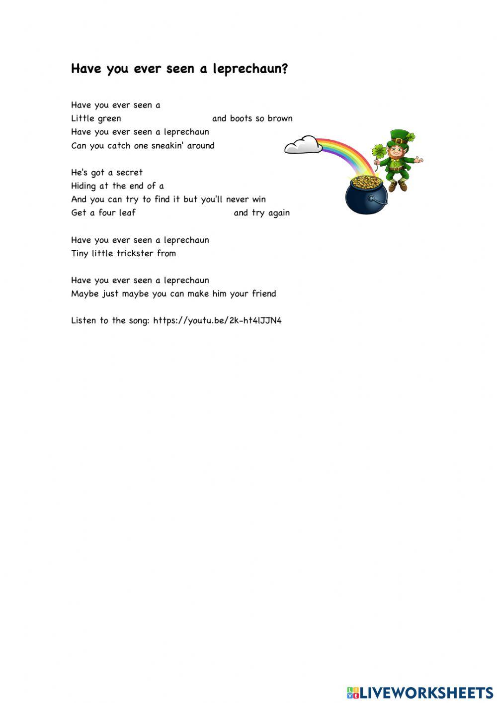 Have you ever seen a leprechaun