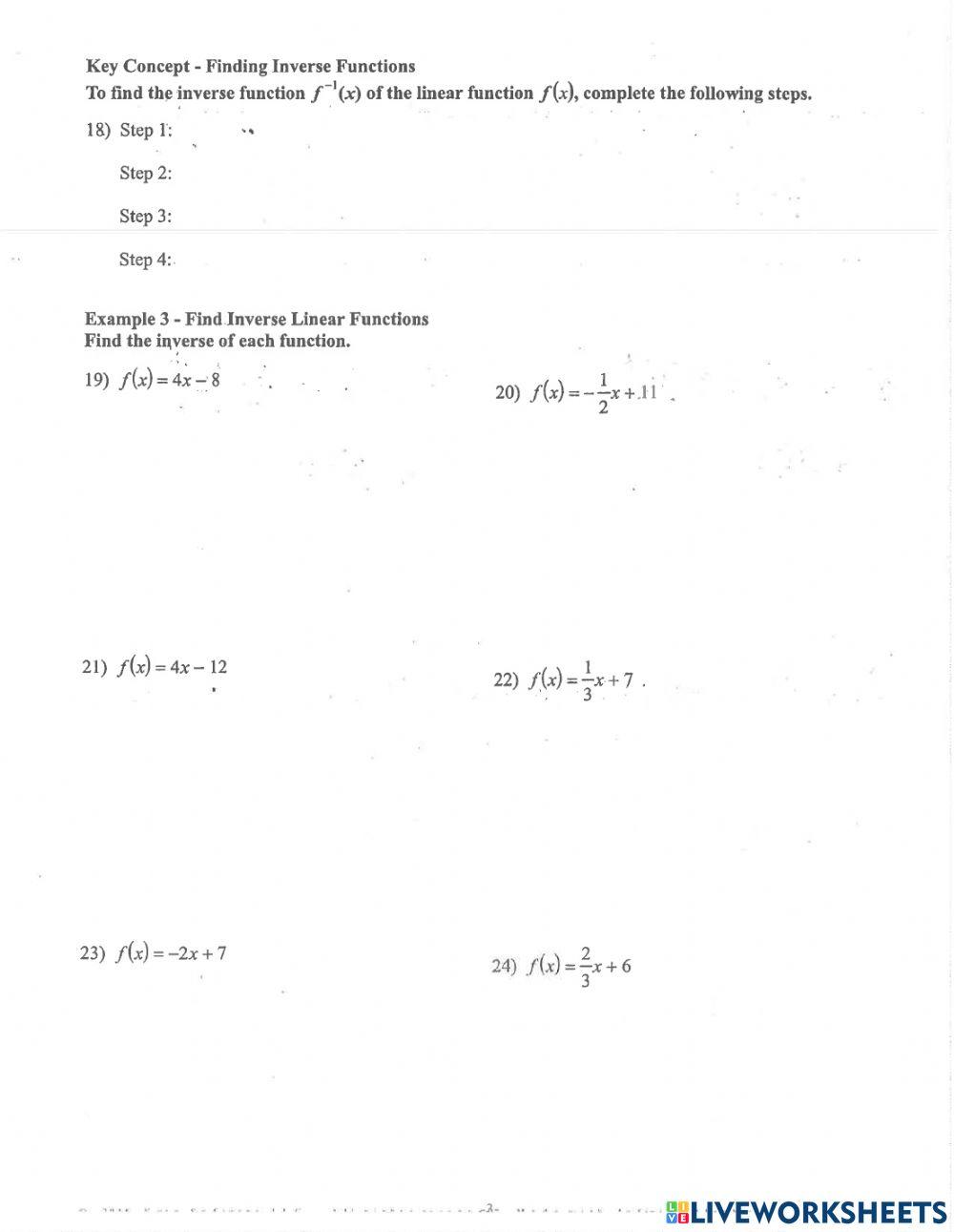 Functions Quiz Review