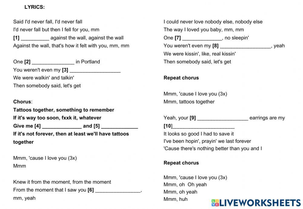 Tattoos together by Luv