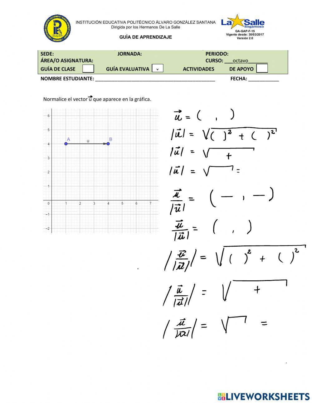 Normalizar un vector