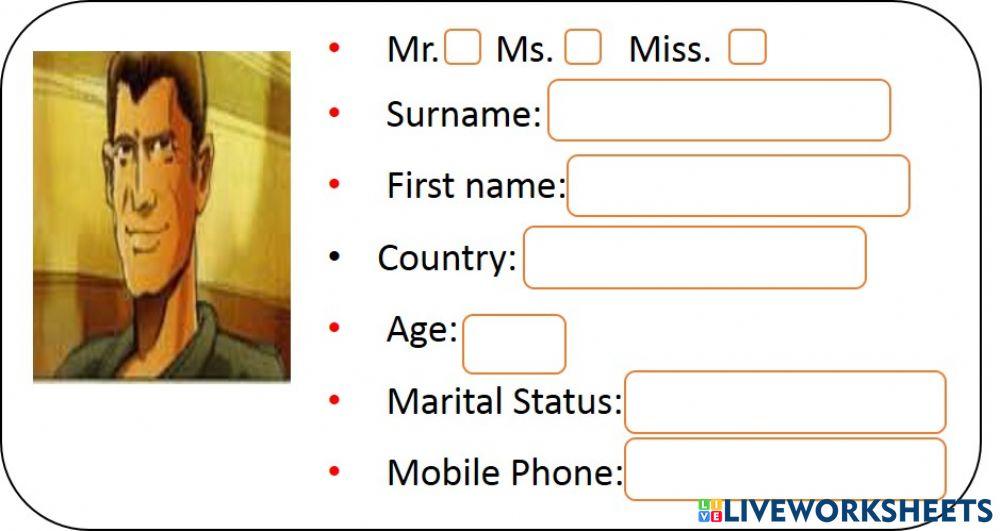 Personal information