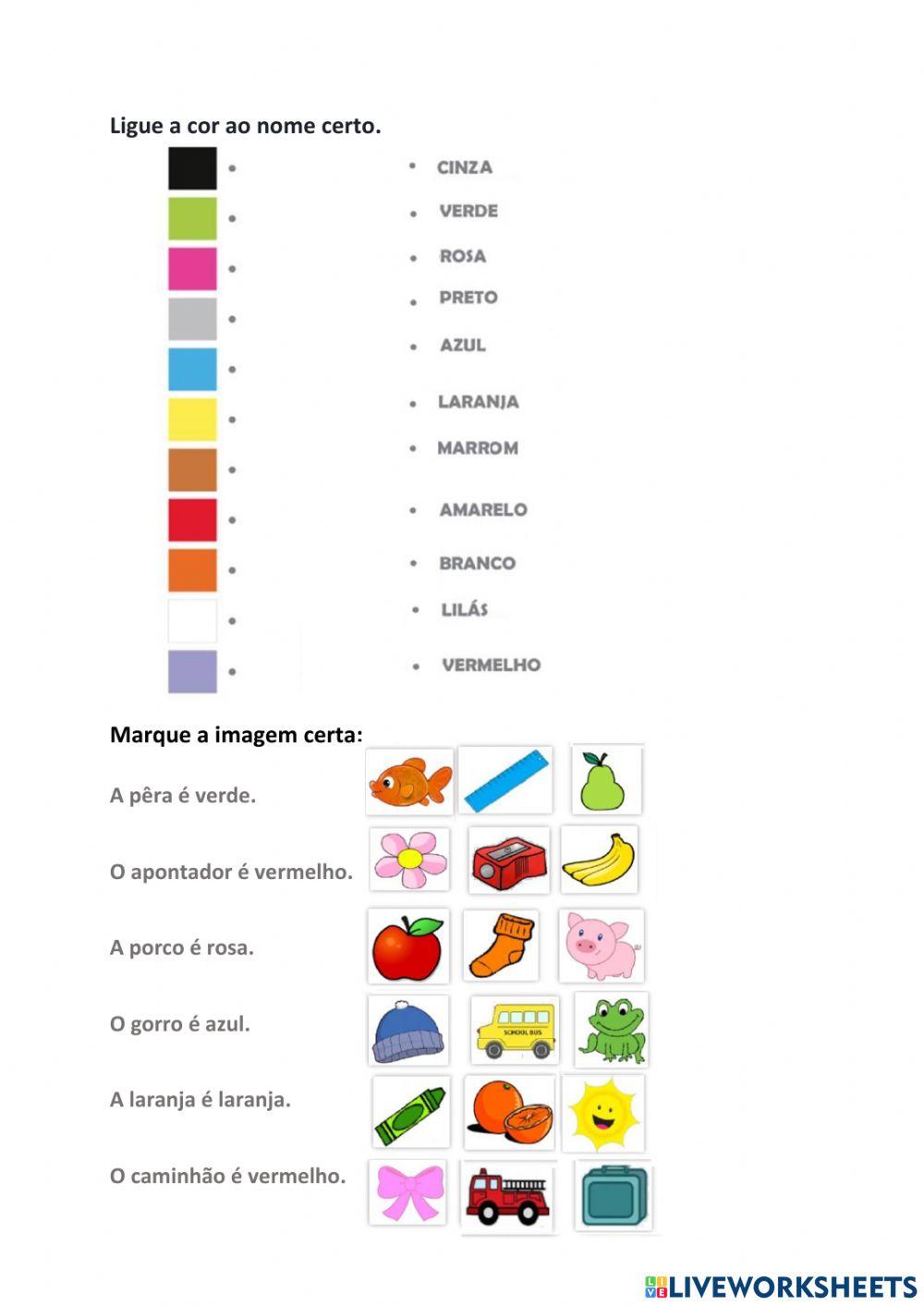 Aqui, Ali e Lá - Cores