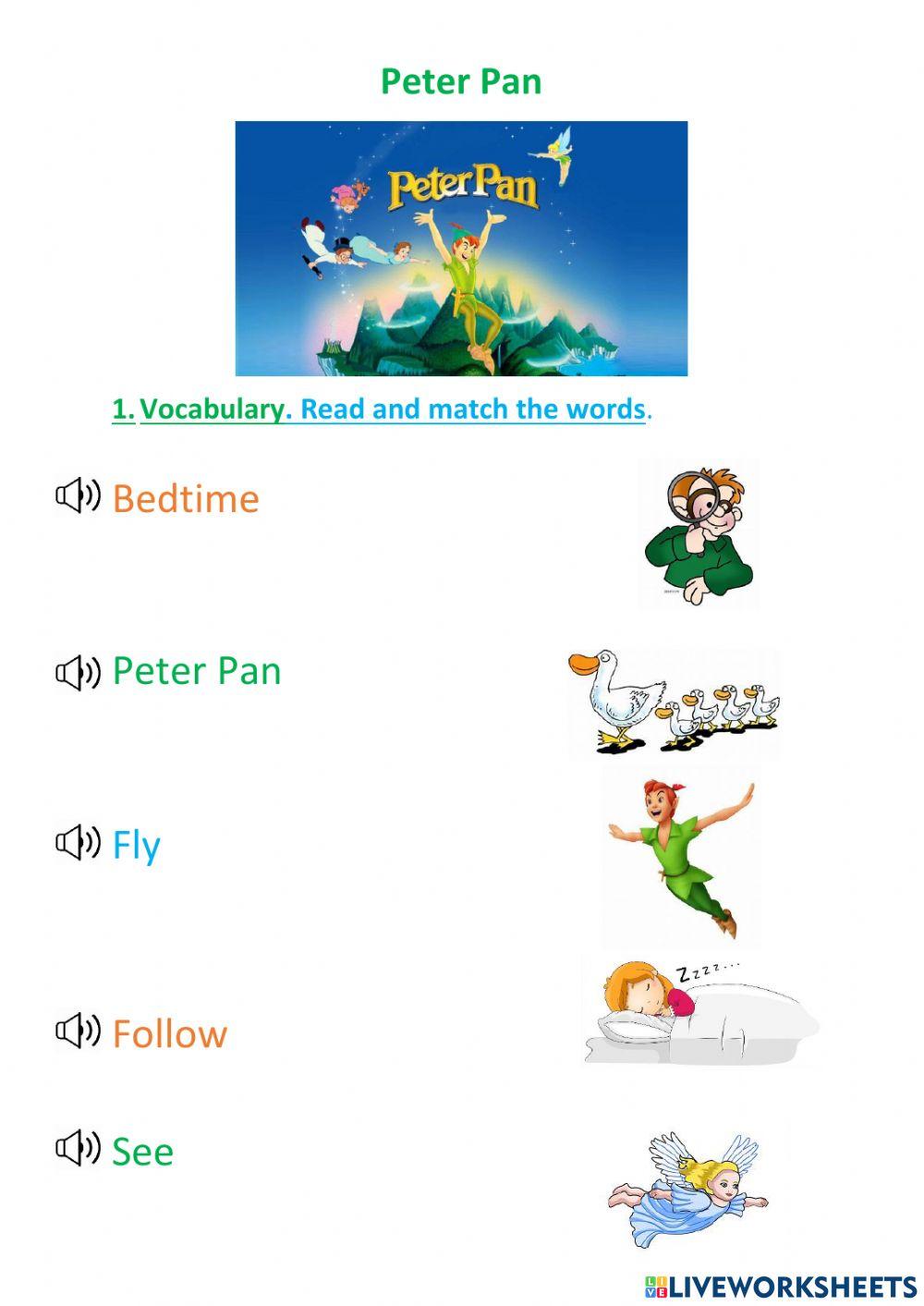 Peter Pan Vocabulary