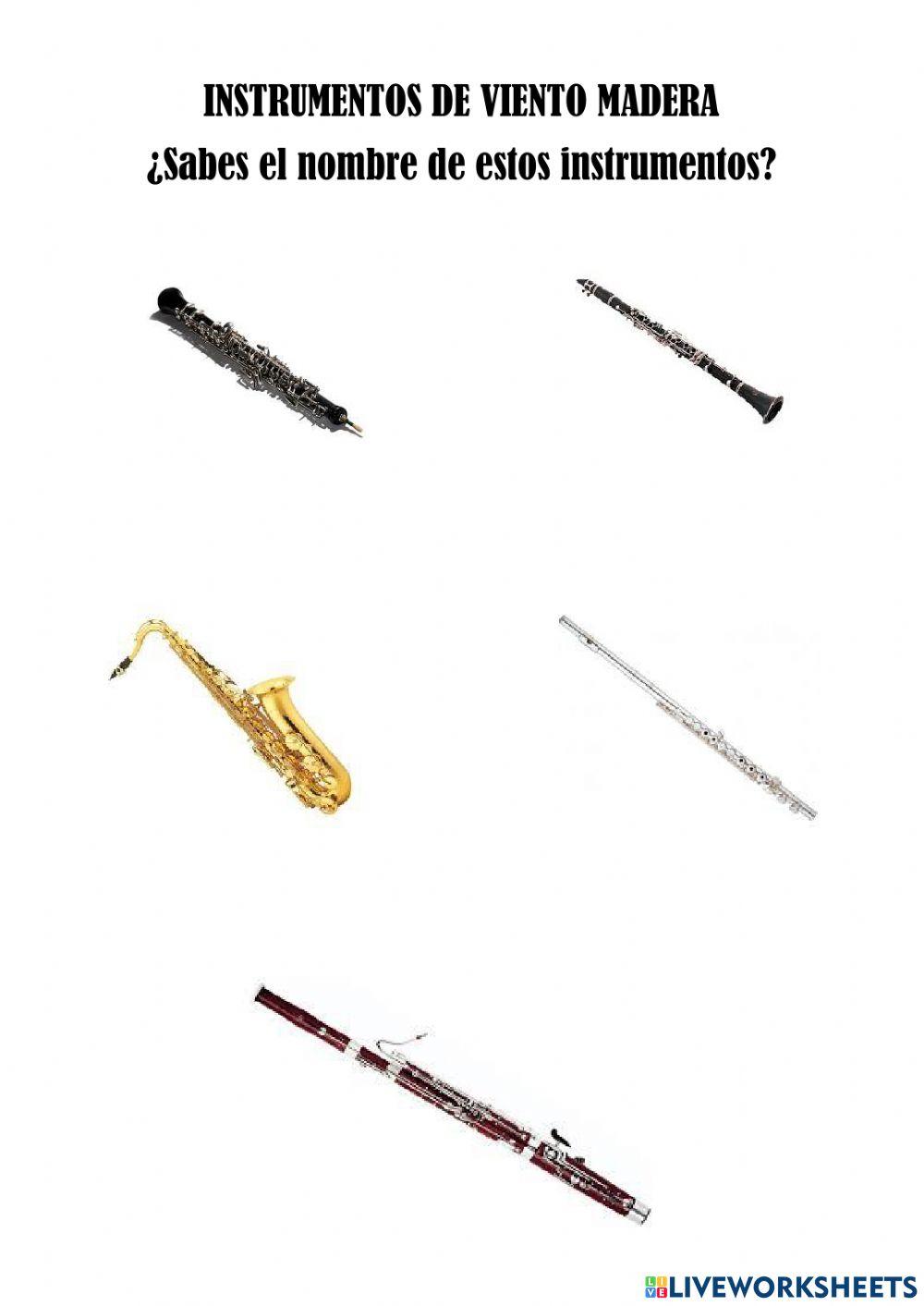 Instrumentos de viento madera