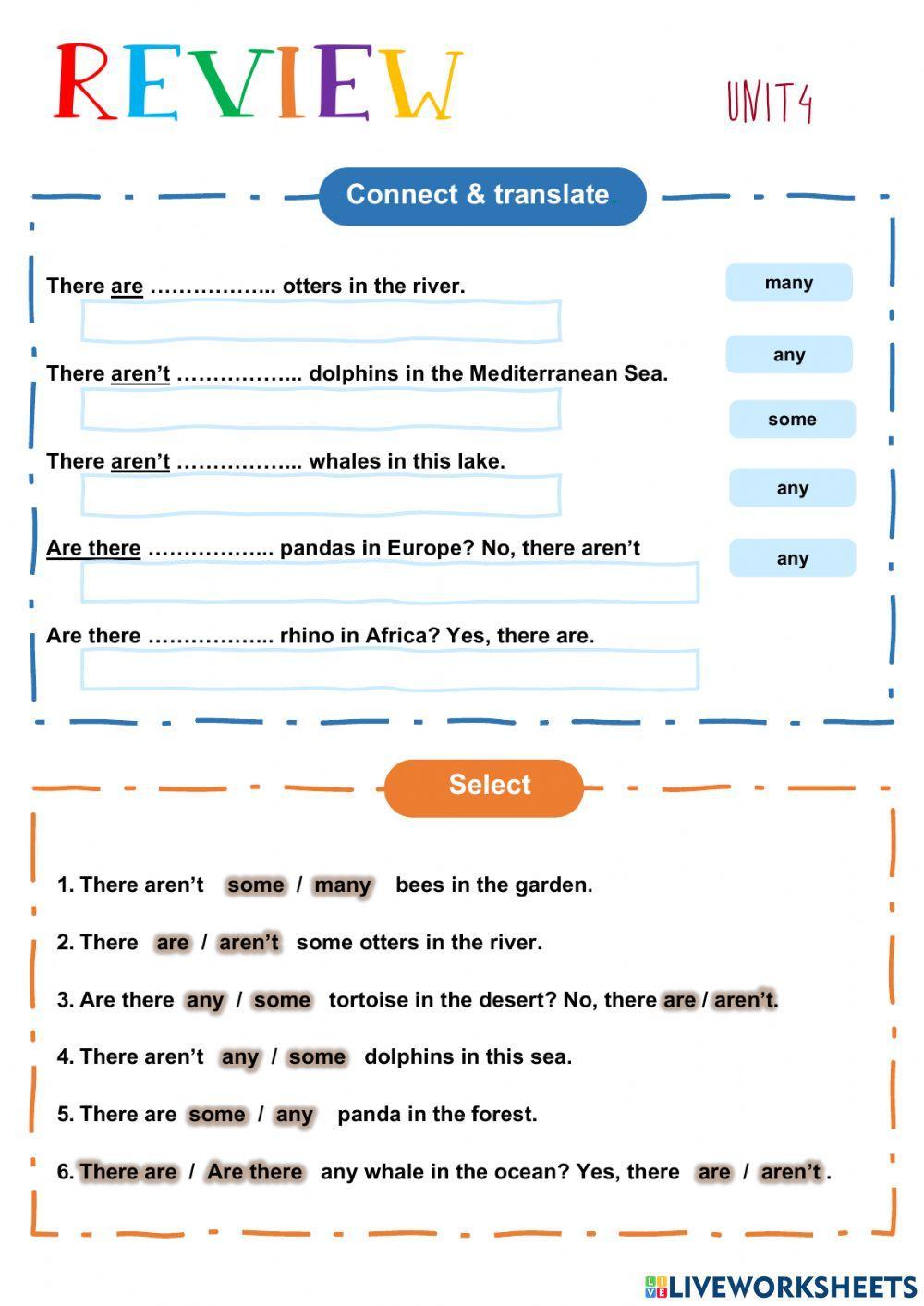 There is-there are. Some, any, many. Countable-Uncountable