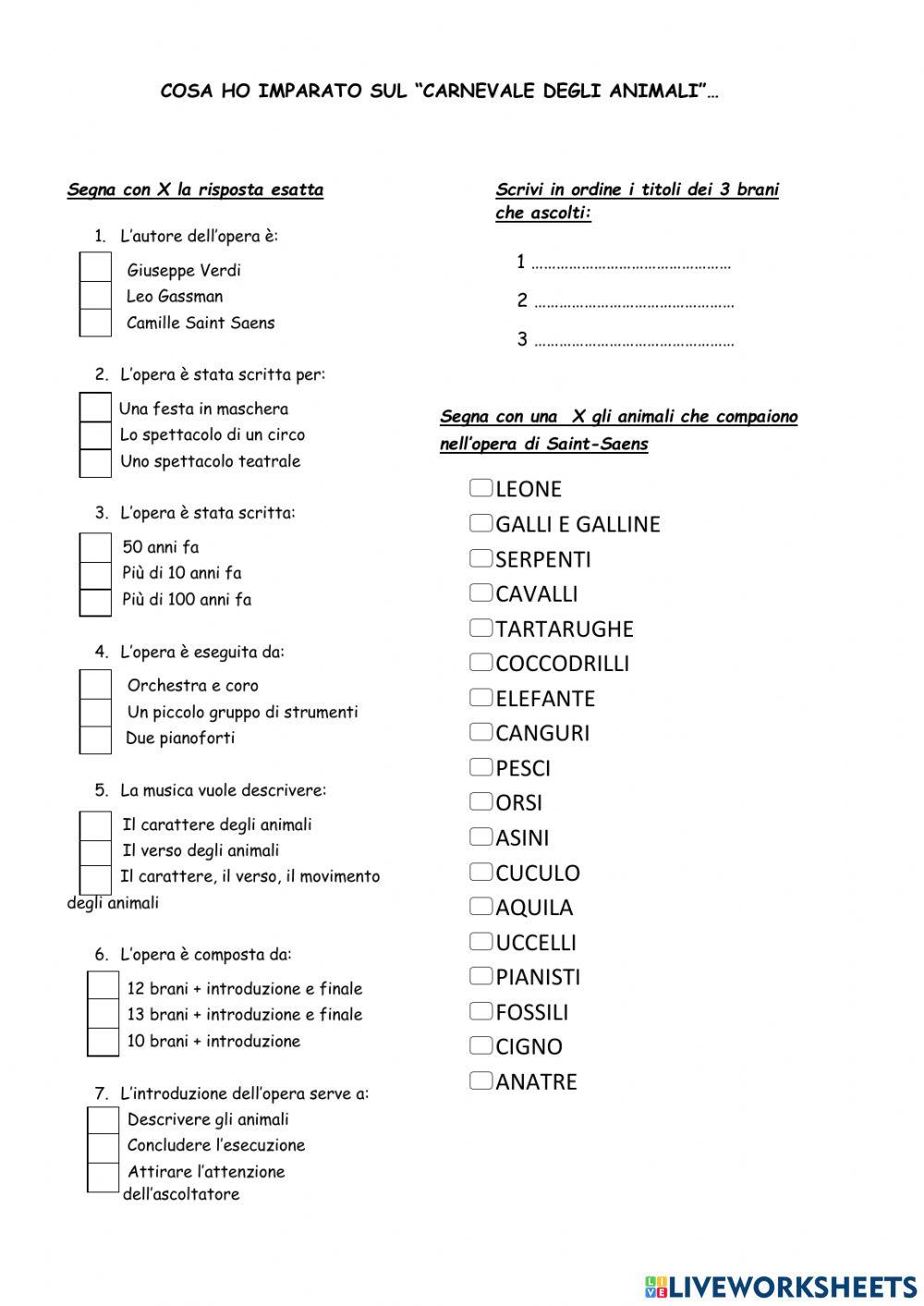 Carnevale degli animali