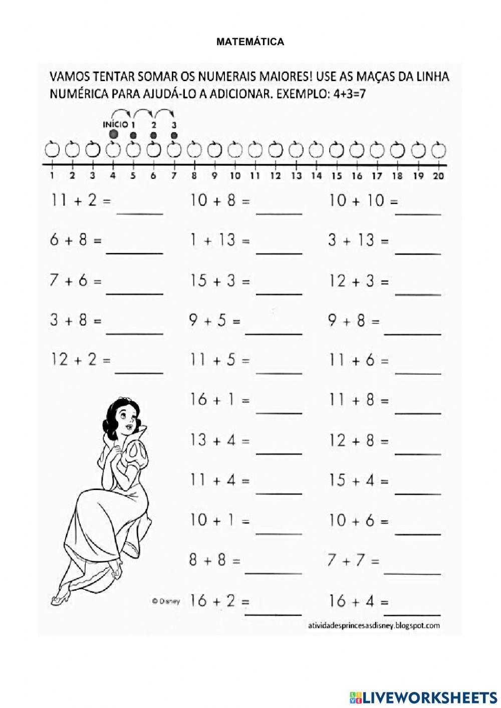 Língua portuguesa e matemática