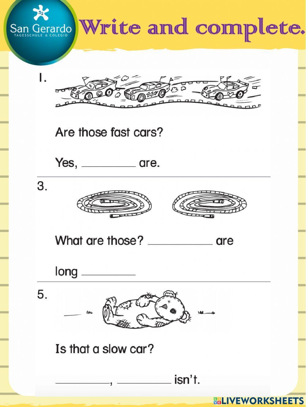 Adjectives in general.