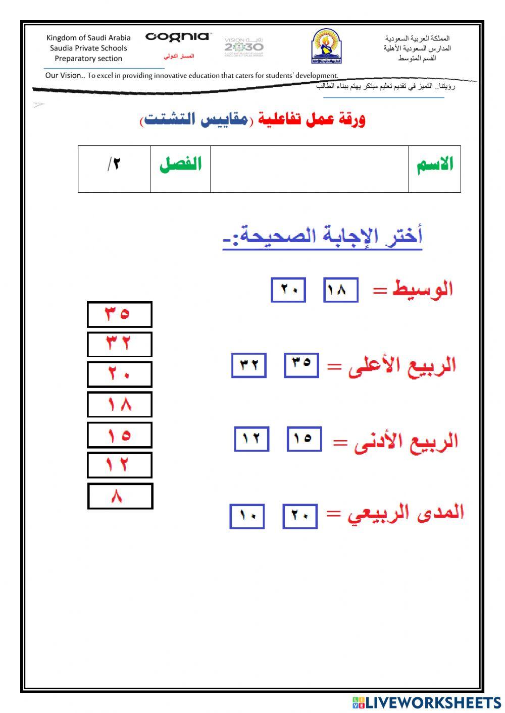 مقاييس التشتت