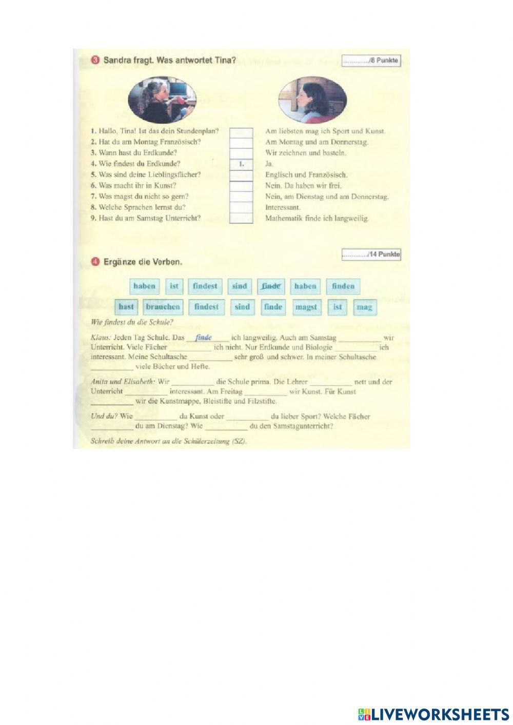 Wir neu 1 Modul 3 Lektion 2 Test