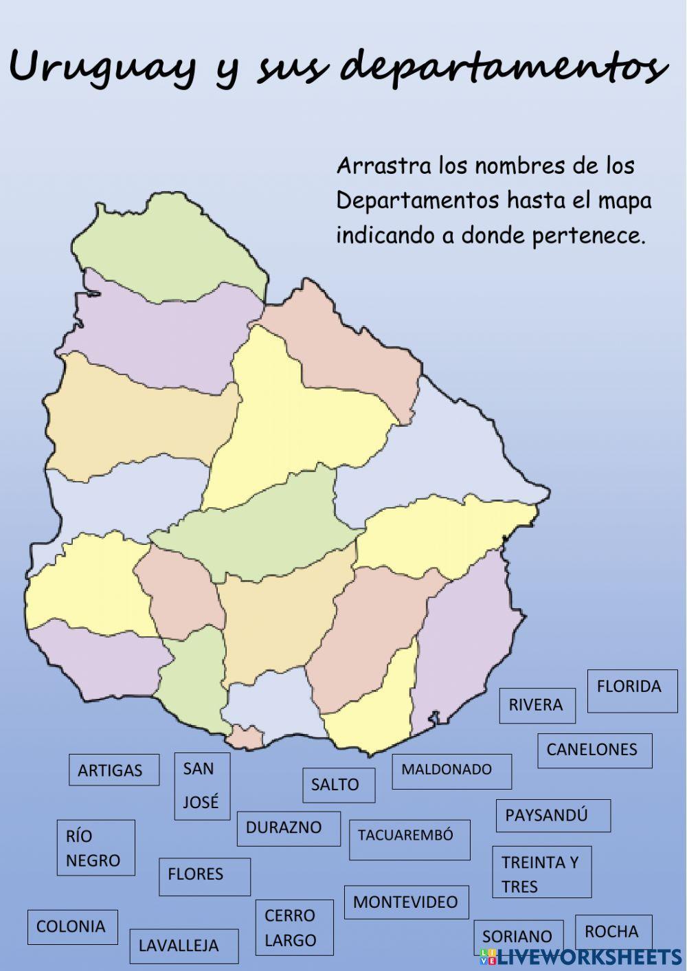 Uruguay y sus departamentos
