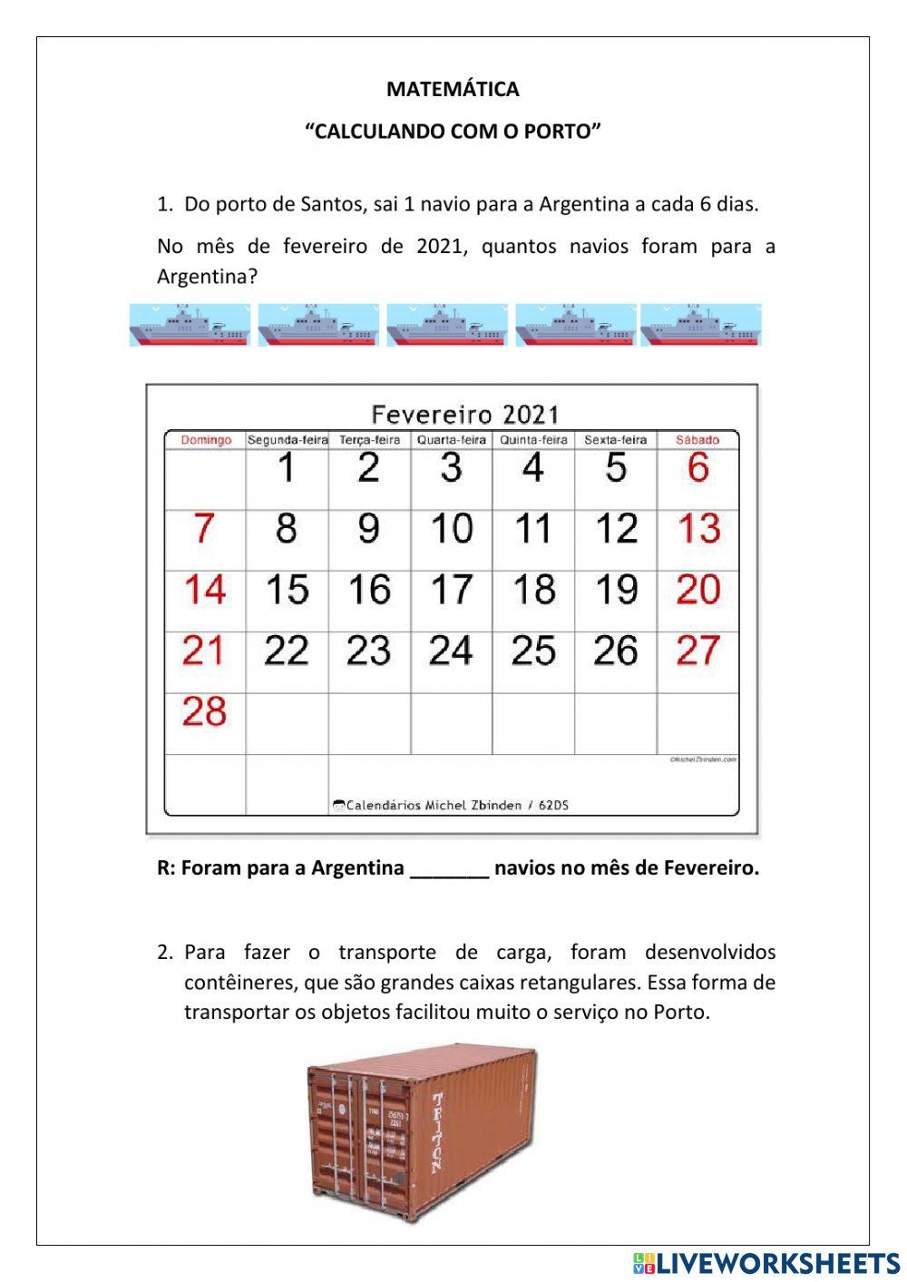 Calculando com o Porto