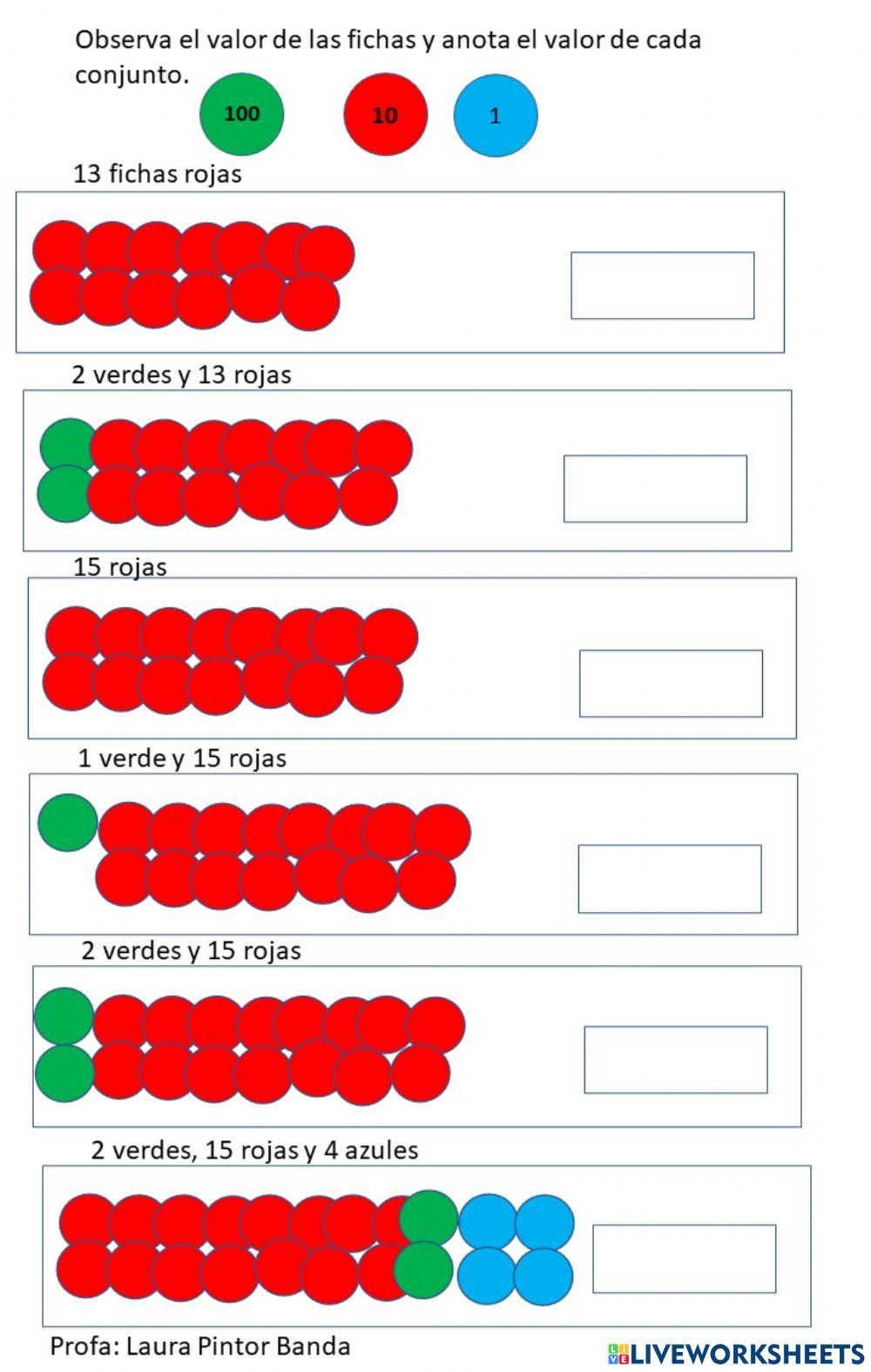 ficha de colores