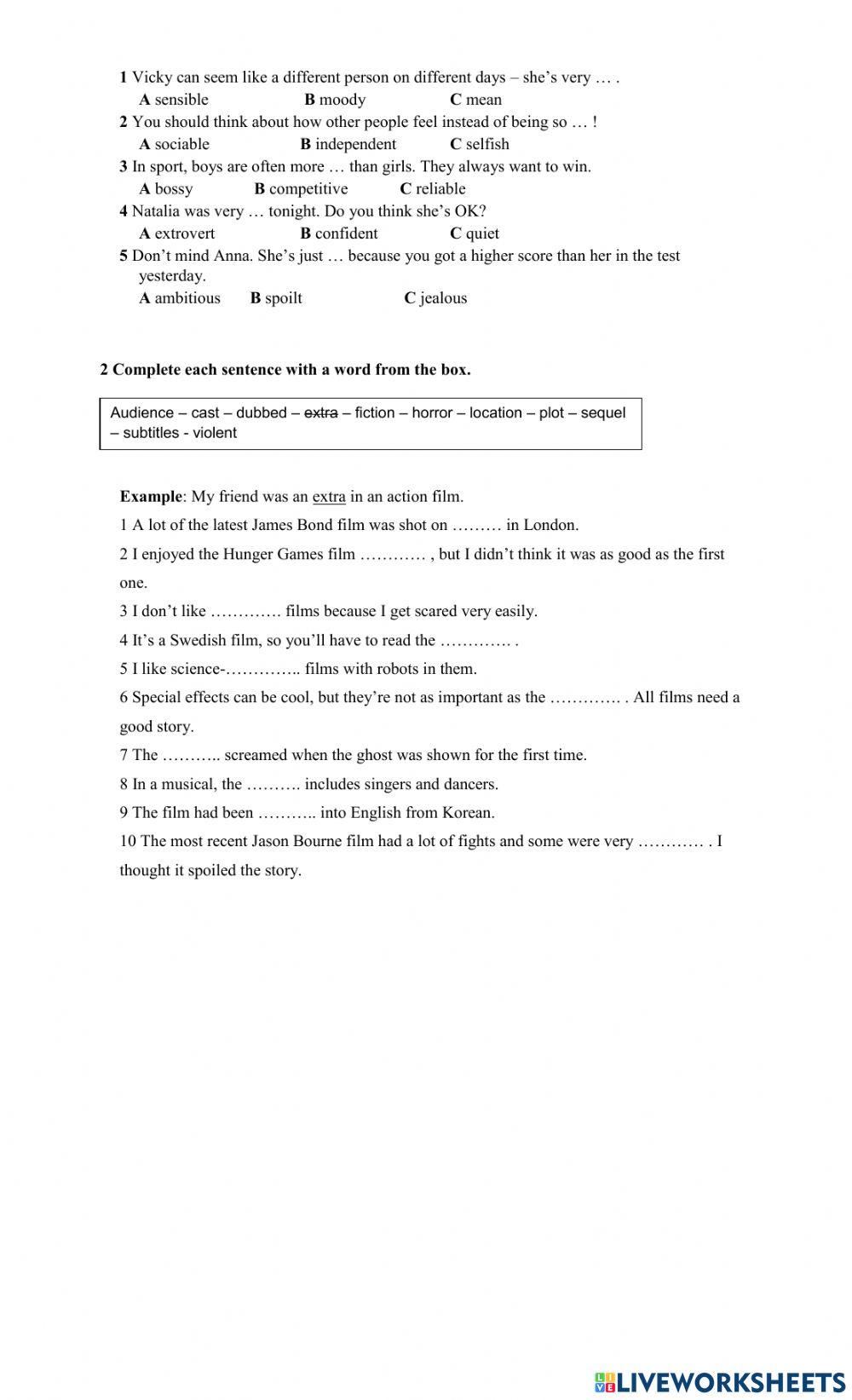 3° year - use of english - march 2021 - programa acompañar